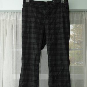 Torrid Skinny grey & black plaid jeans